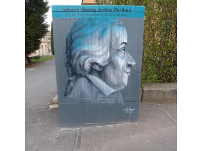 „Kunst findet Stadt“ – Graffito in der Gothaer Friedrichstraße