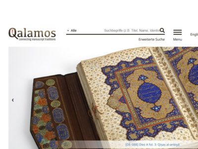 Qalamos – das neue deutschlandweite Portal für Handschriften aus asiatischen und afrikanischen Schrifttraditionen geht live!