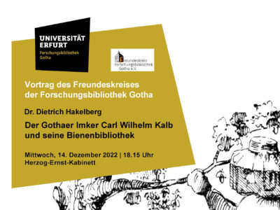 Vortragsabend des Freundeskreises der Forschungsbibliothek Gotha